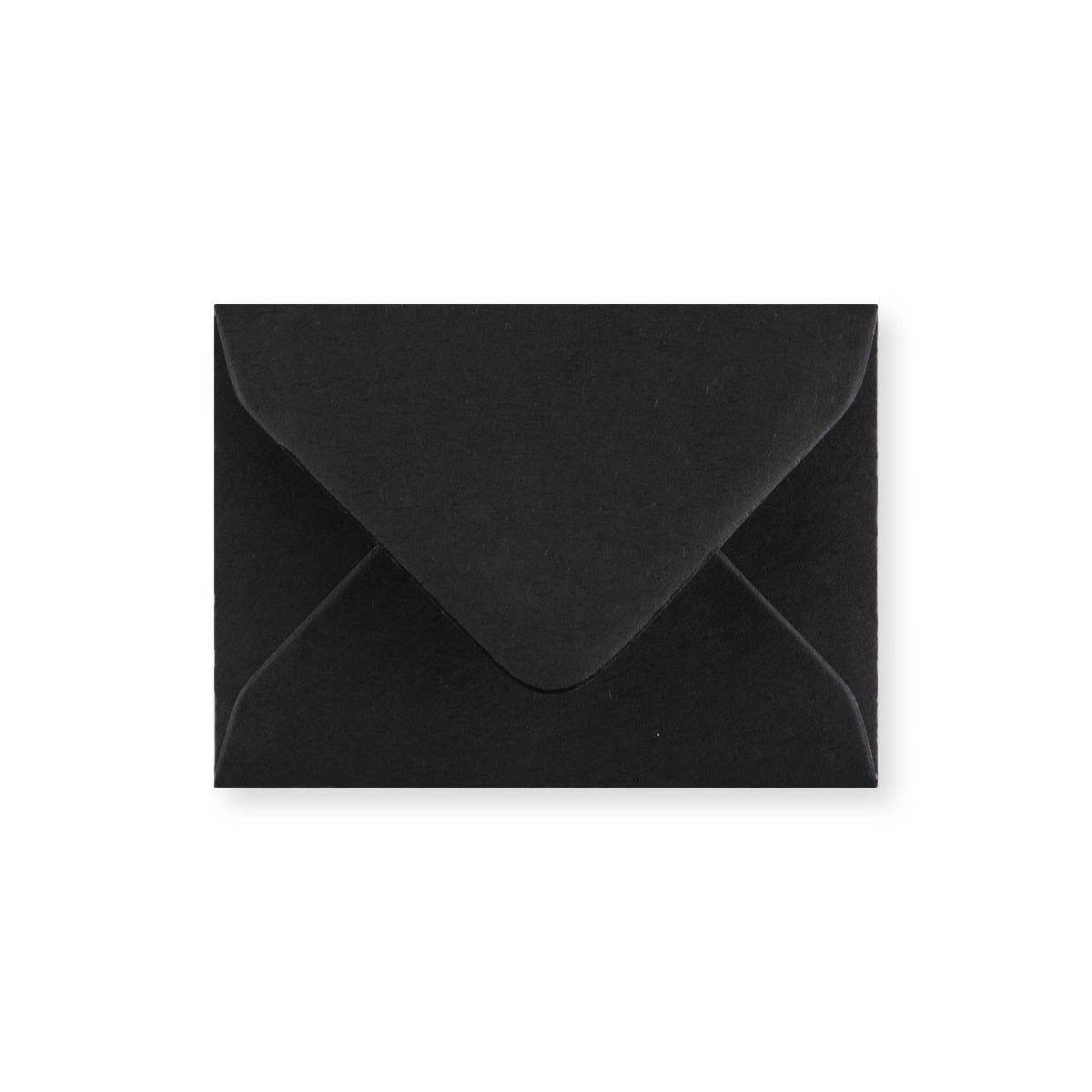 70x100mm BLACK WALLET GUMMED PLAIN 100GSM WOVE