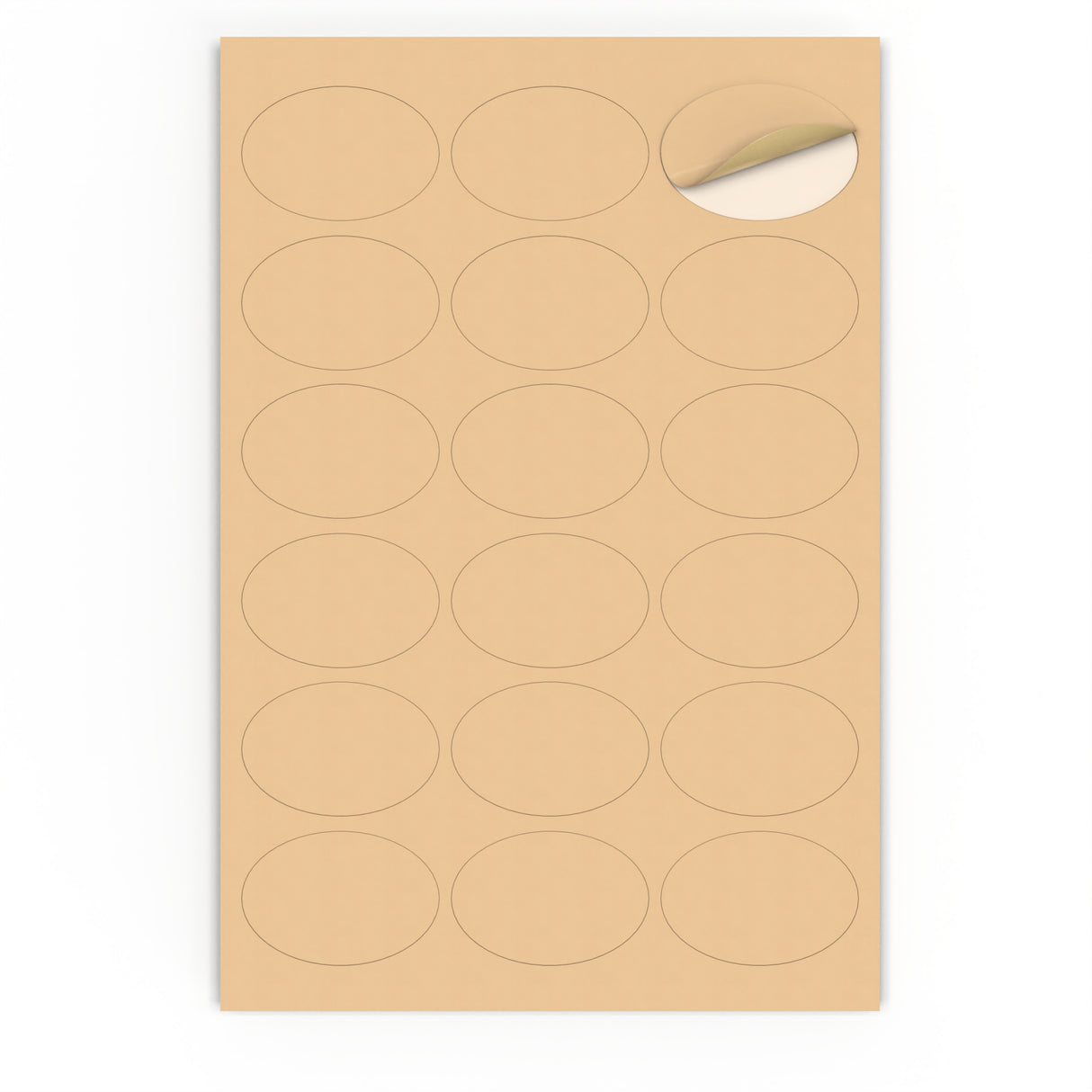 Ovalne samoljepljive etikete