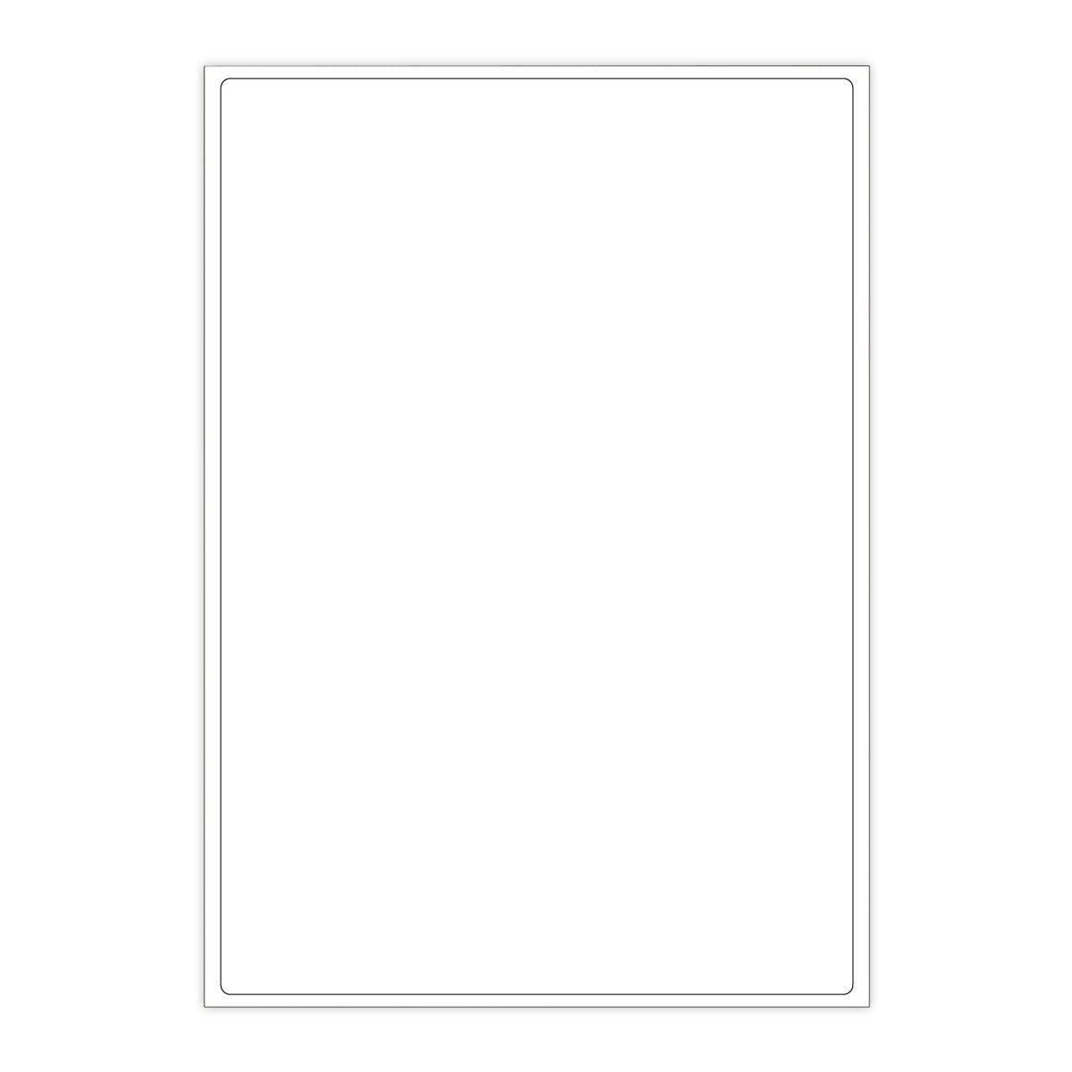 Bijele samoljepljive etikete