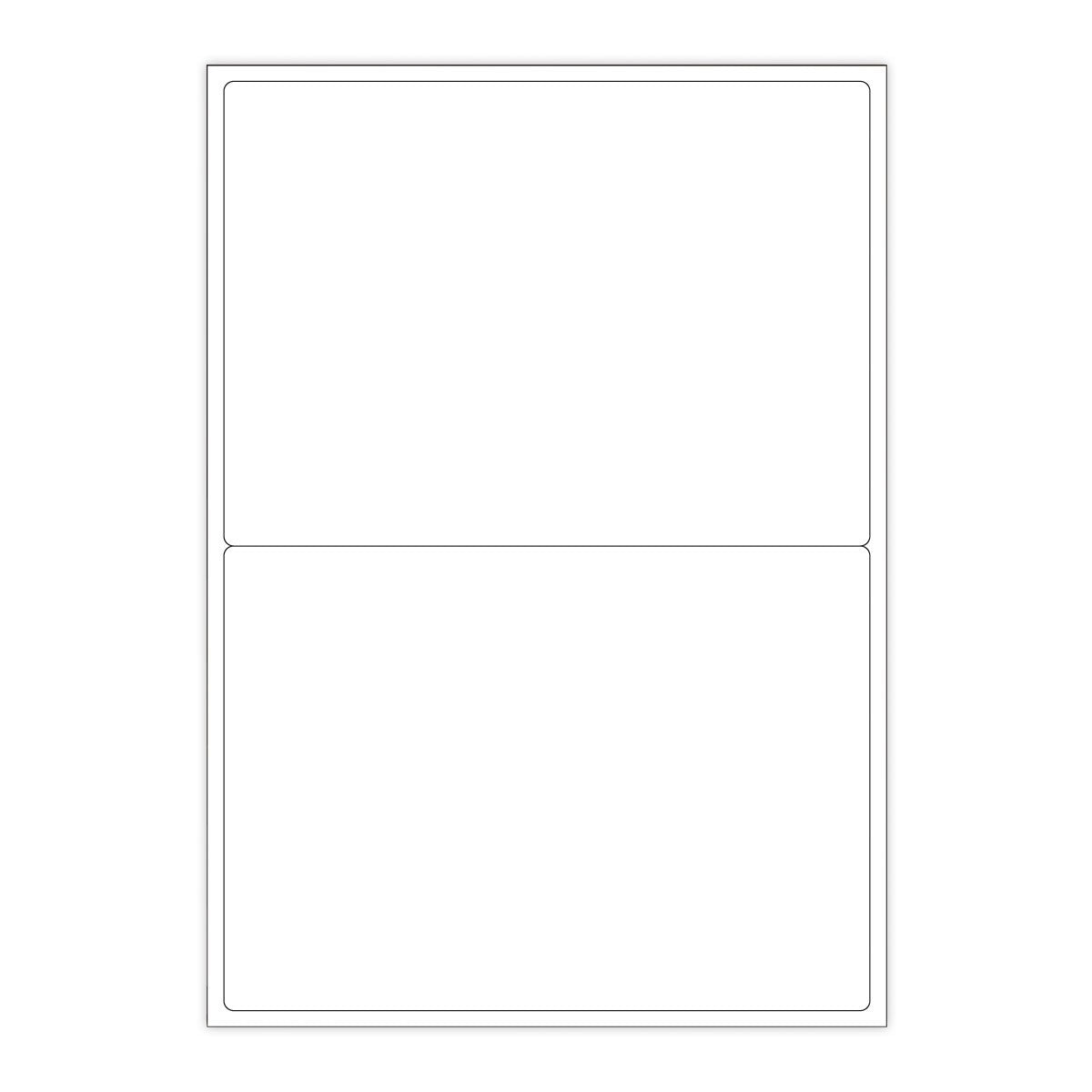 Bijele samoljepljive etikete