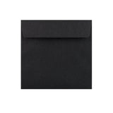 155x155mm Crna kvadratna kora i brtvljenje 120 g/m2 omotnice