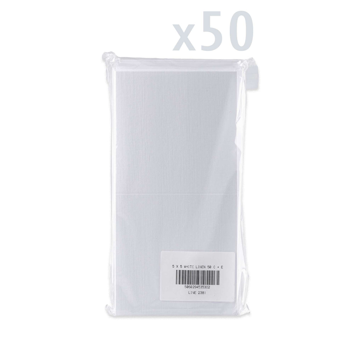 Kartice i omotnice s teksturom platna – pakiranje