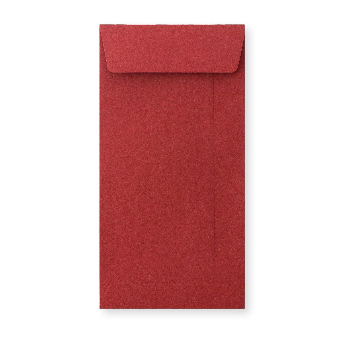 220x110mm Tamnocrvena kora i brtveni džep 110gsm omotnica