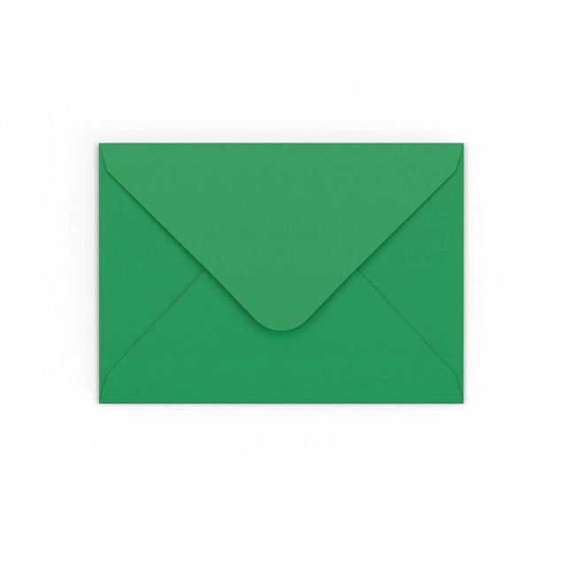 Dark Green Gummed V-Flap Envelope (125 x 175mm)