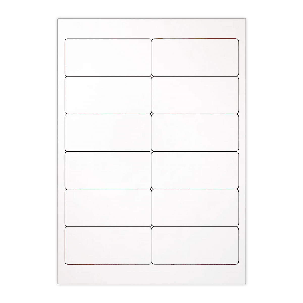 Bijele samoljepljive etikete