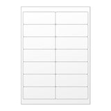 Bijele samoljepljive etikete