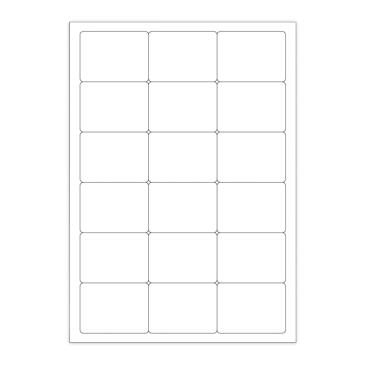 Bijele samoljepljive etikete