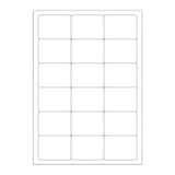 Bijele samoljepljive etikete