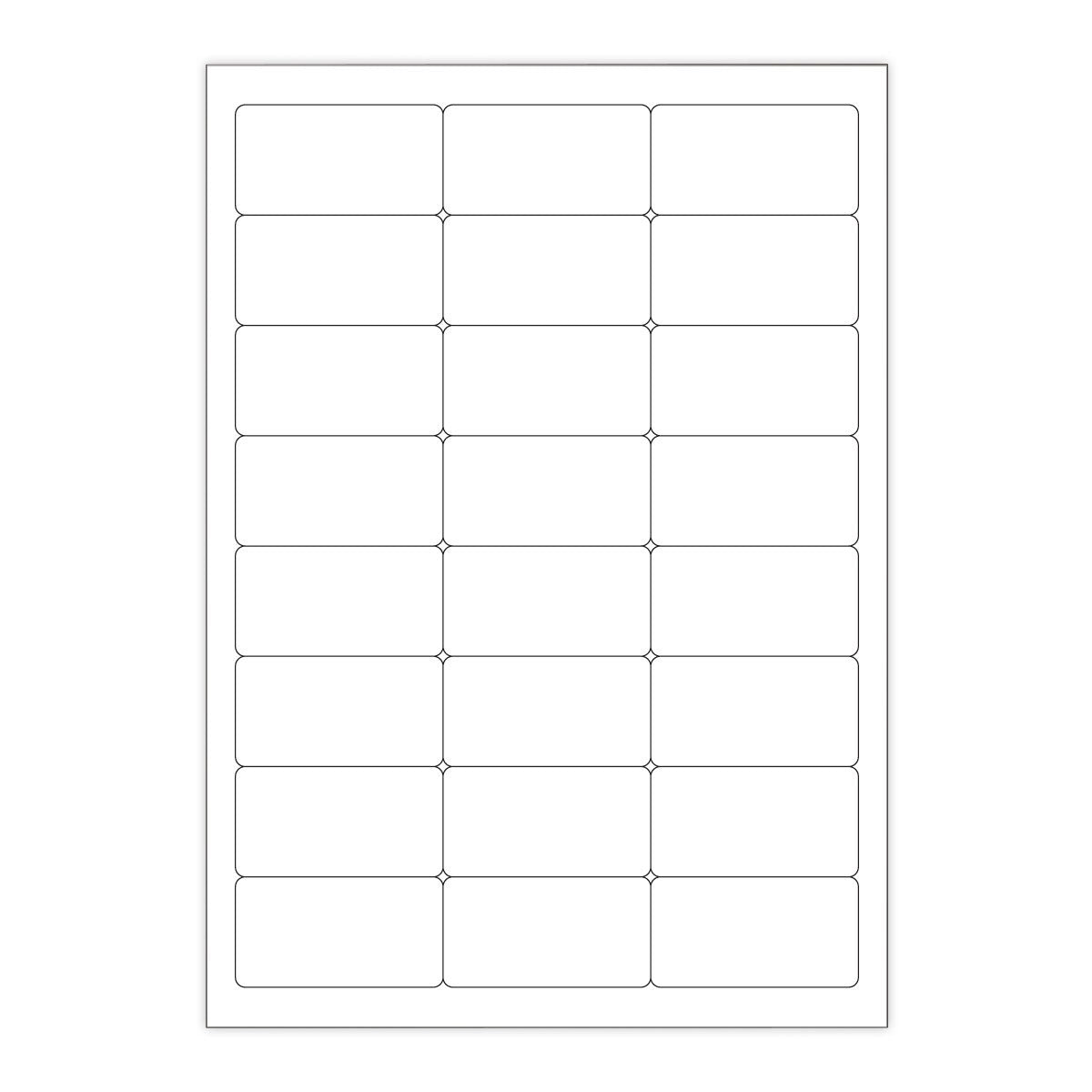 Bijele samoljepljive etikete