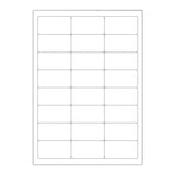 Bijele samoljepljive etikete