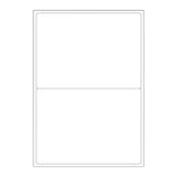 Bijele samoljepljive etikete