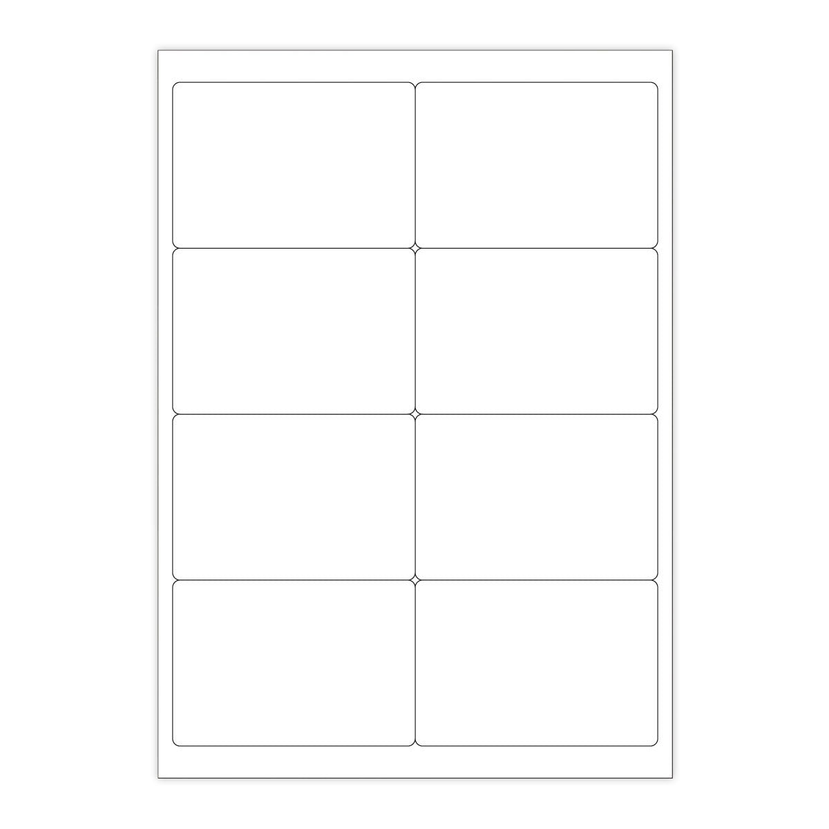 Bijele samoljepljive etikete