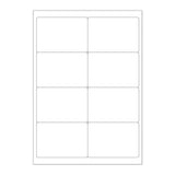 Bijele samoljepljive etikete