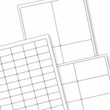 Bijele samoljepljive etikete