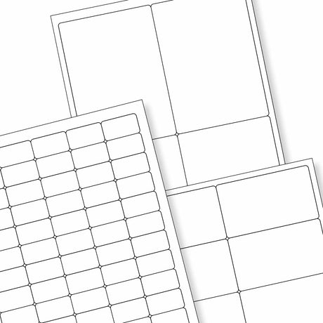 Bijele samoljepljive etikete